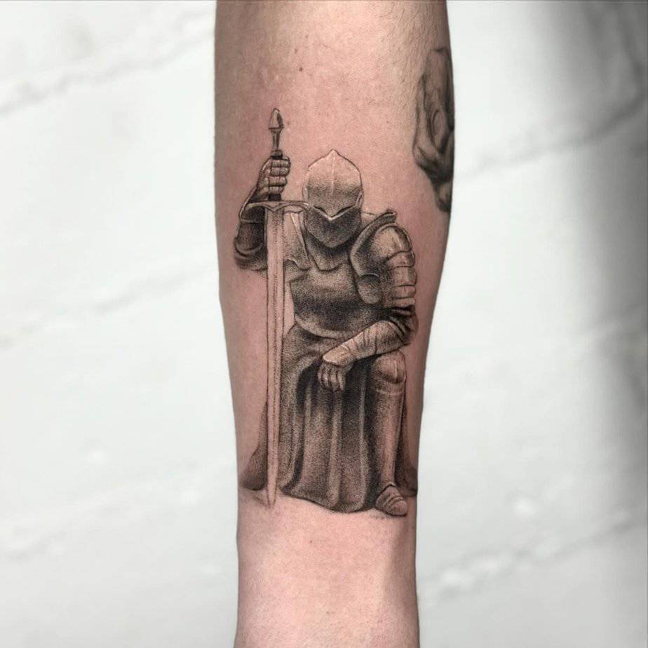 A knight's vows tattoo