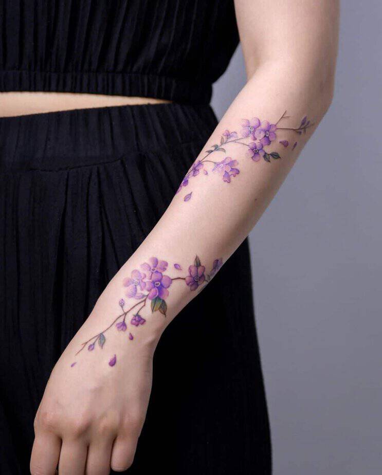 5. A purple jasmine tattoo