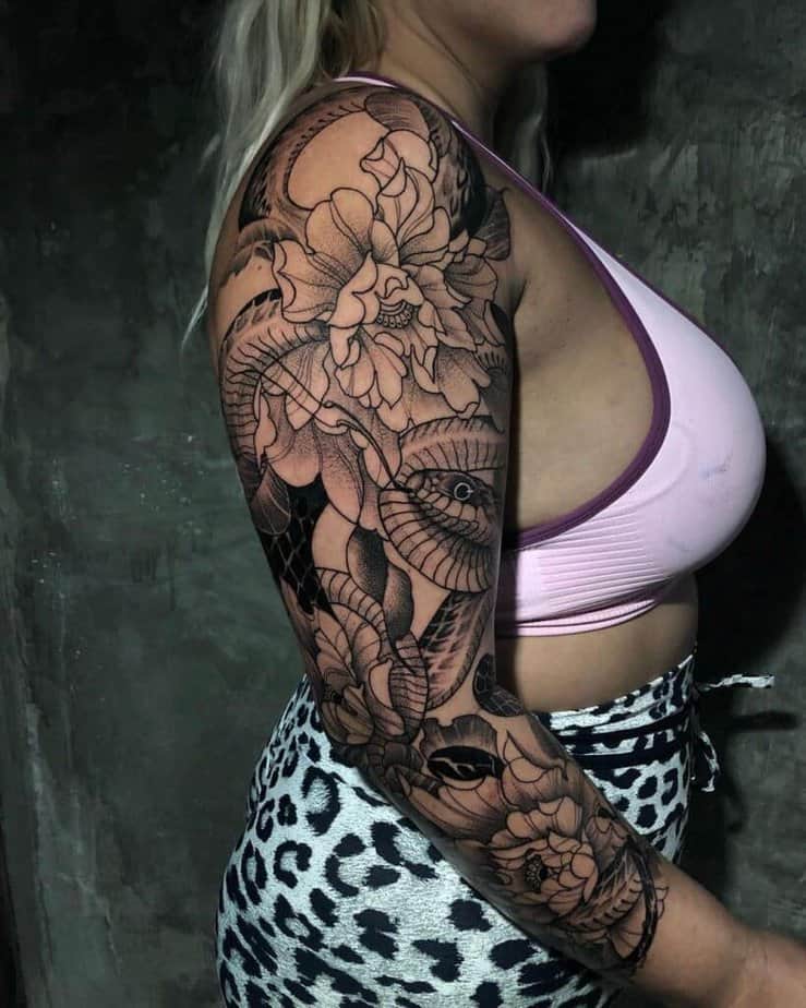 Full sleeve tattoo