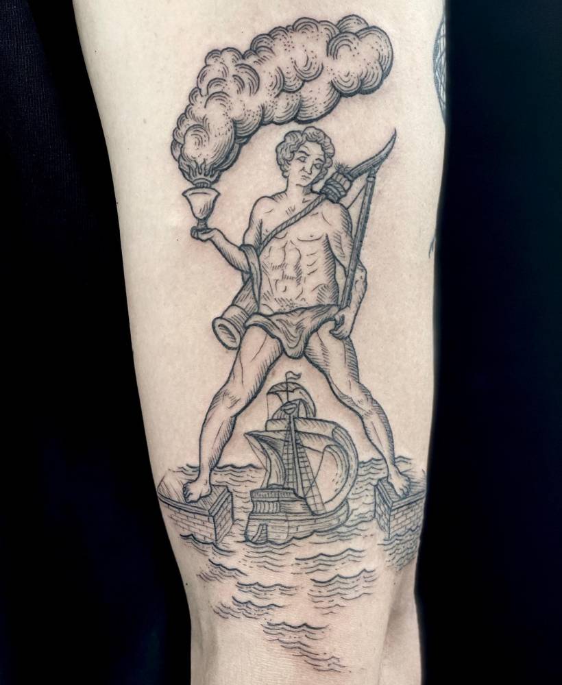 Colossus of Rhodes tattoo