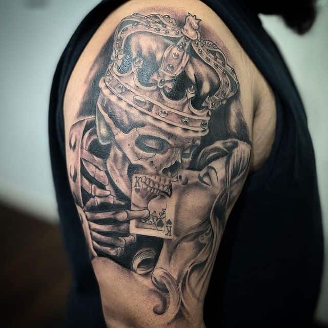 18 King And Queen Tattoos To Signify Your Majestic Love