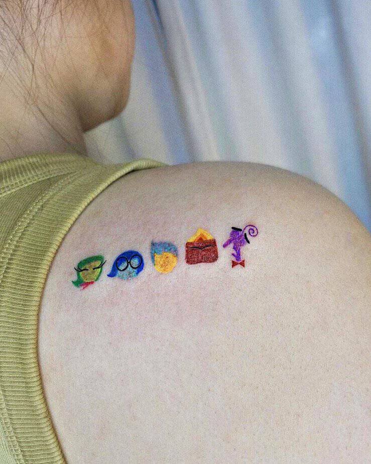 Disney-inspired Inside Out tattoo
