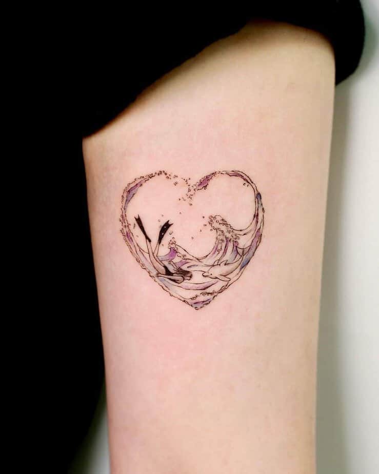 12. Diver and a dolphin