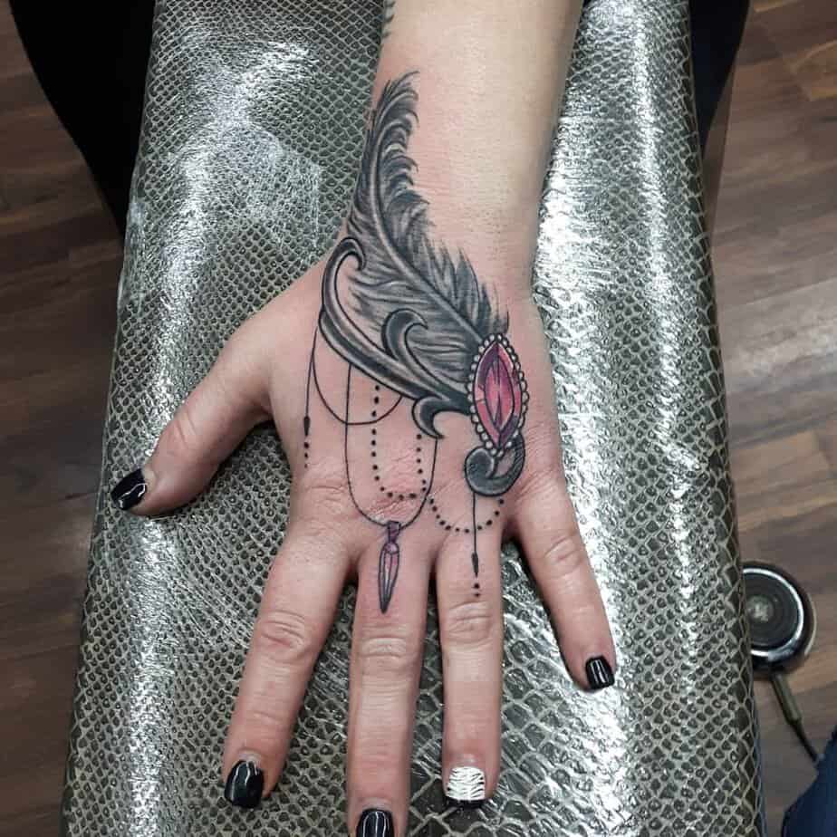 13. Embellished feather