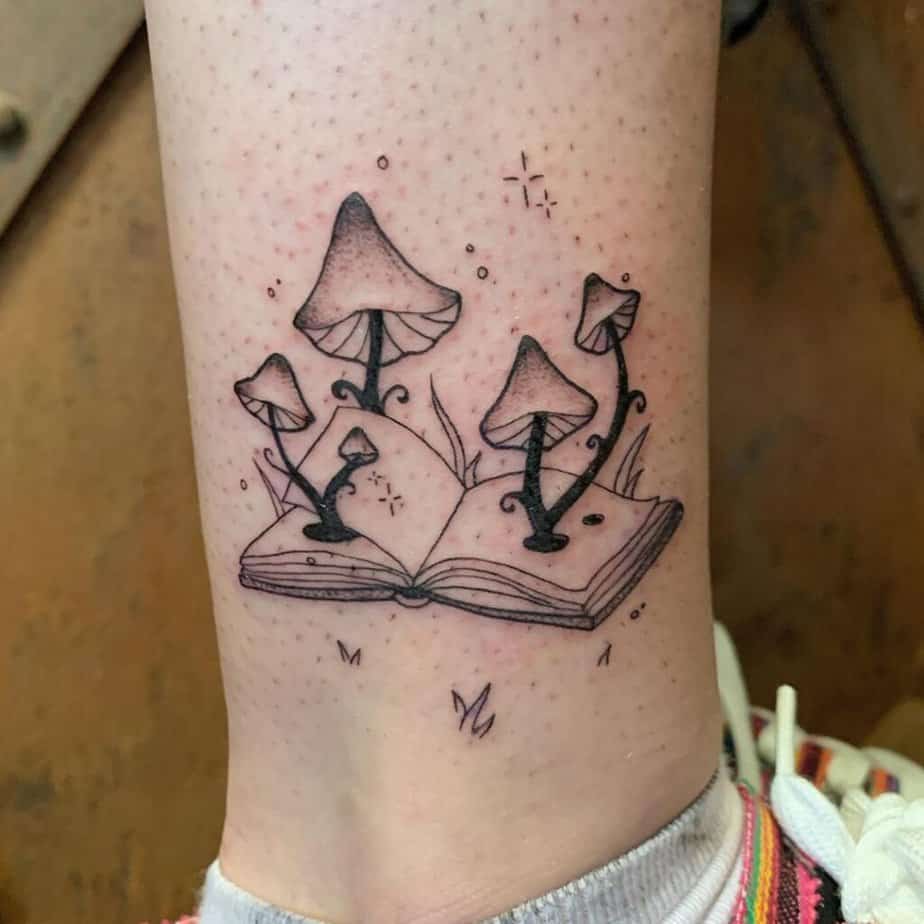 Enchanted mushroom tattoos