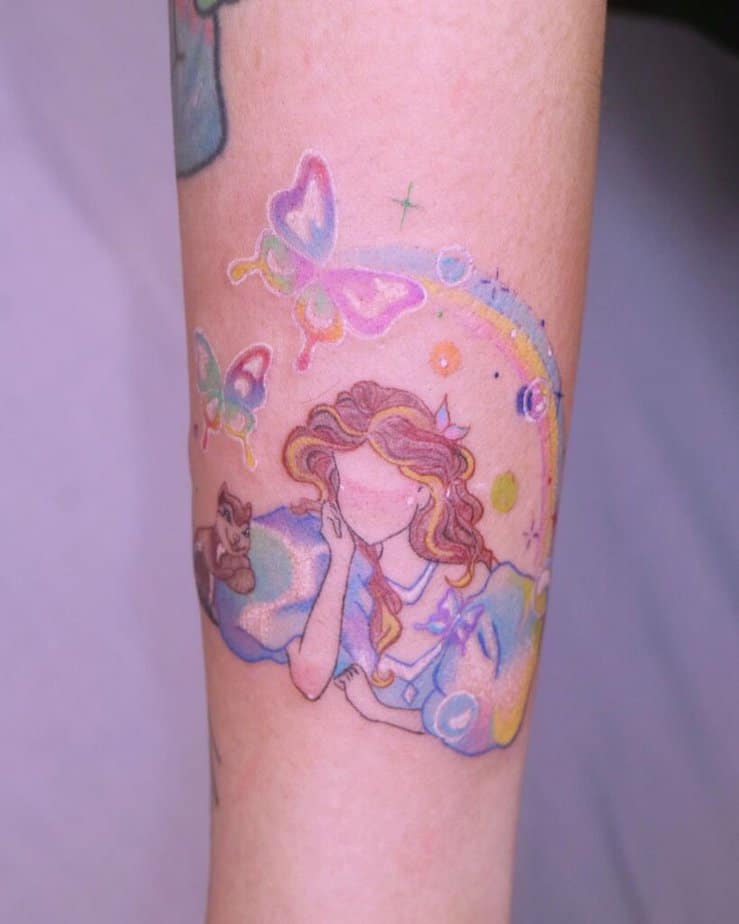 Enchanted mushroom tattoos