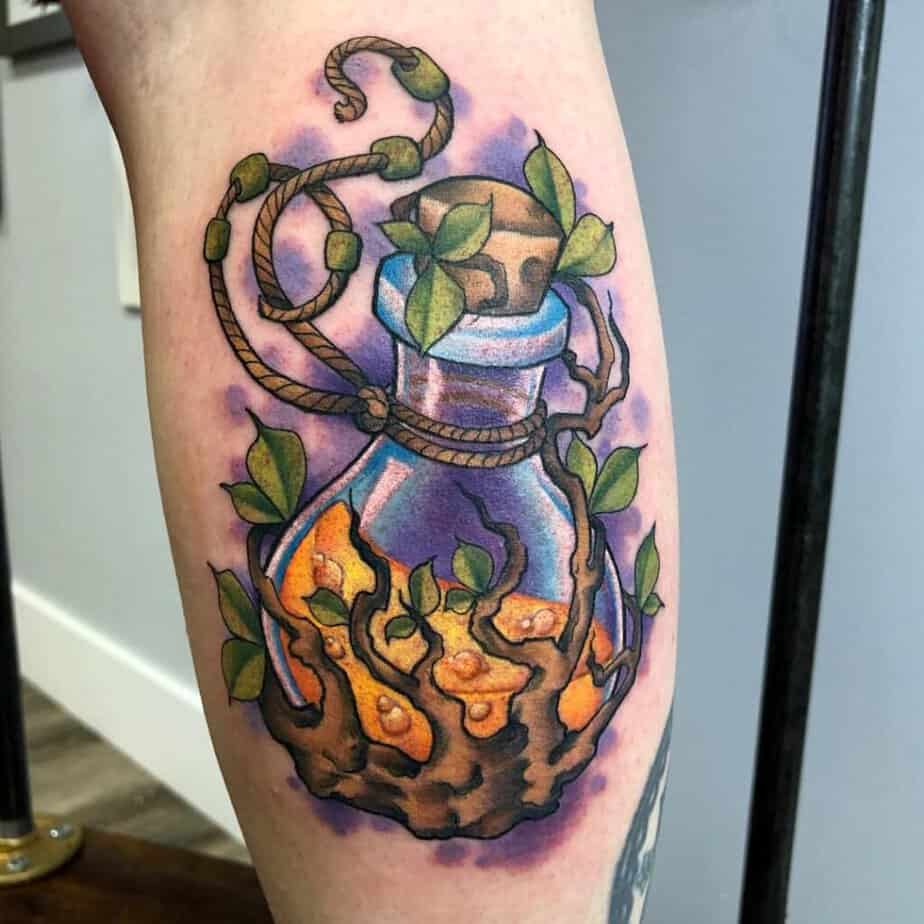 Colorful enchanted tattoo