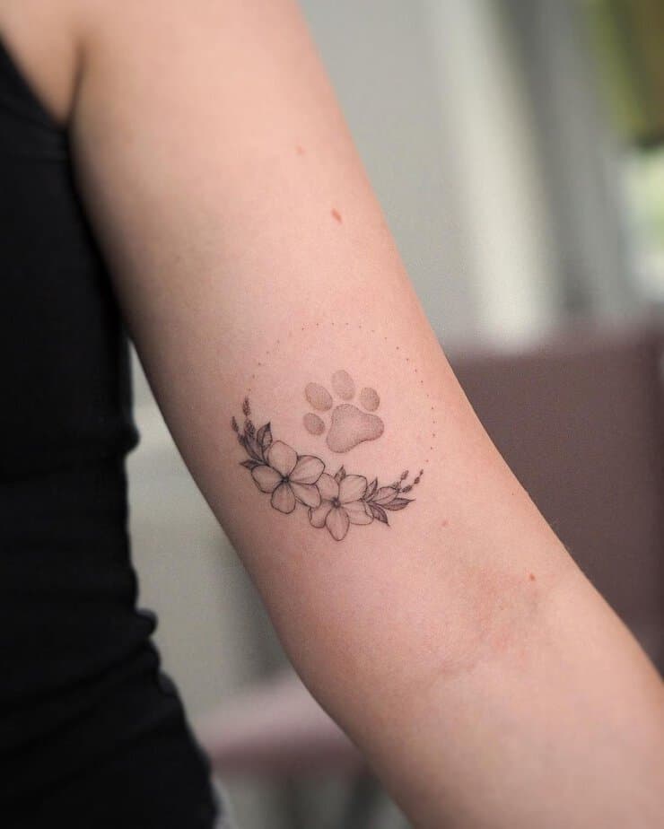 Flower moon tattoo