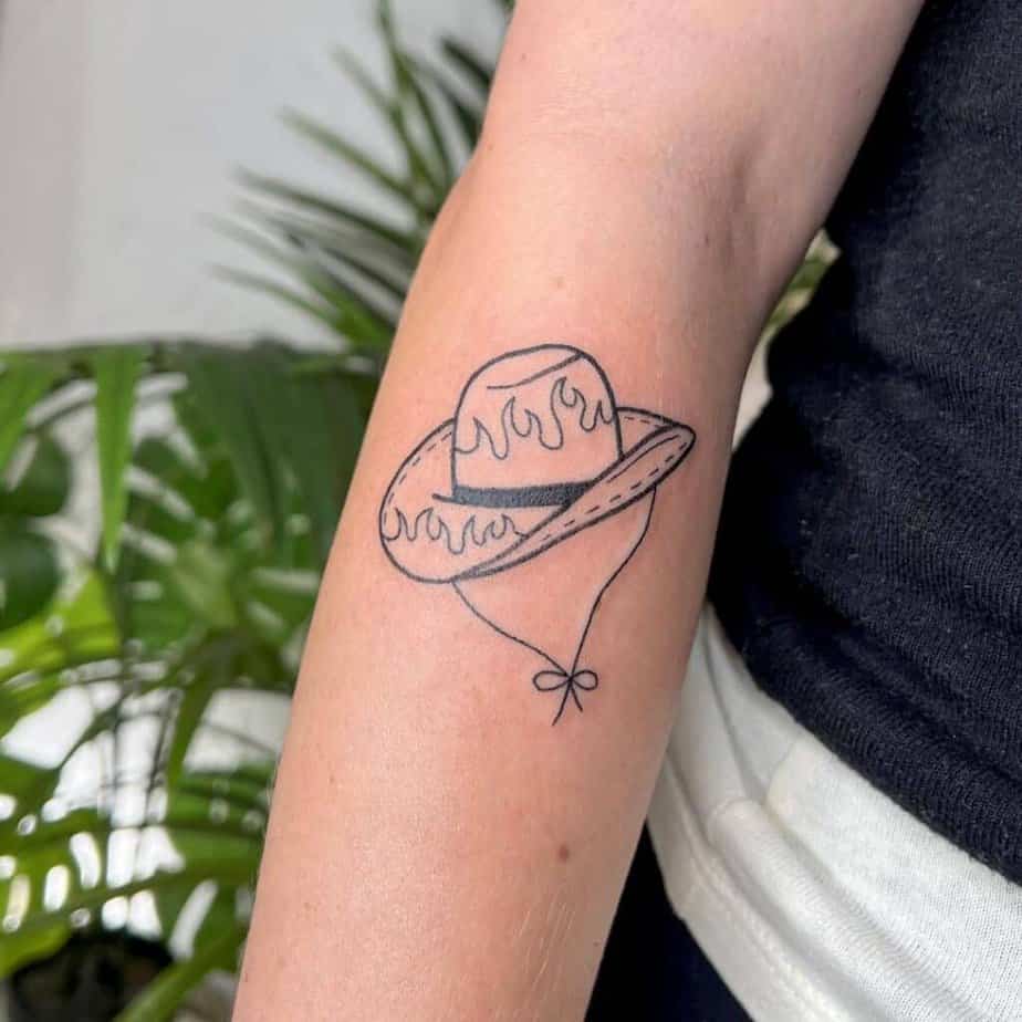 11. A cowboy hat tattoo