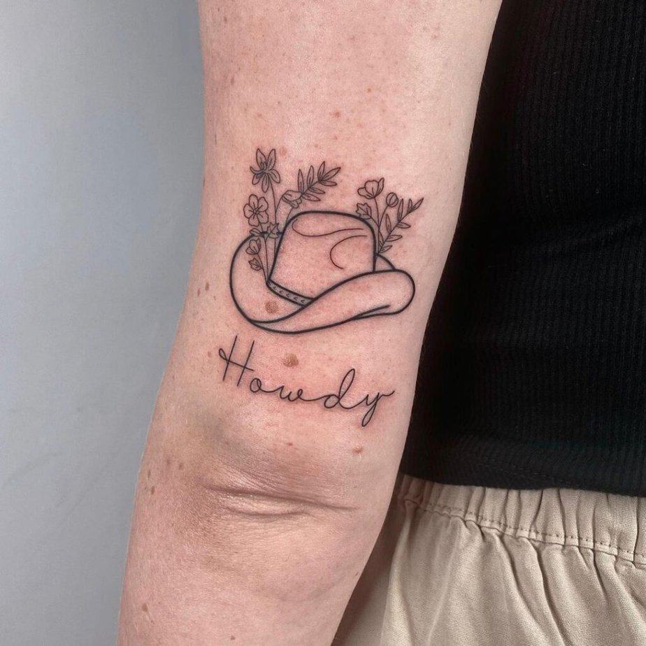 13. A &ldquo;howdy&rdquo; tattoo 