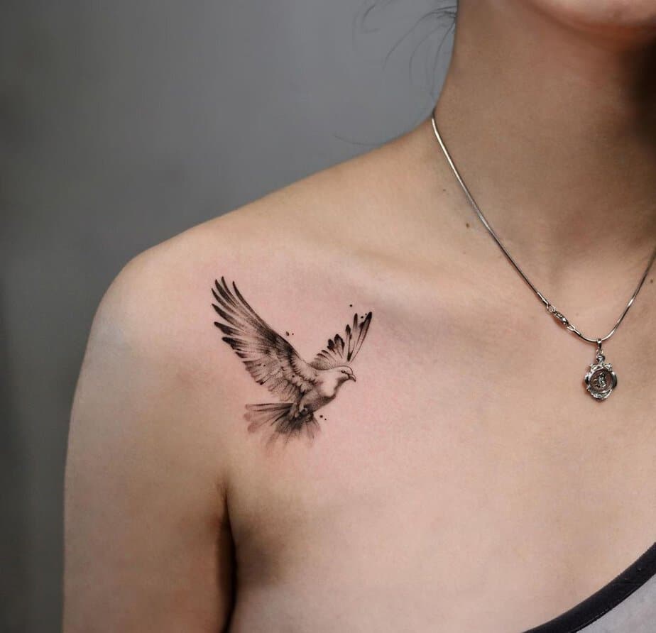 Gracious dove tattoo