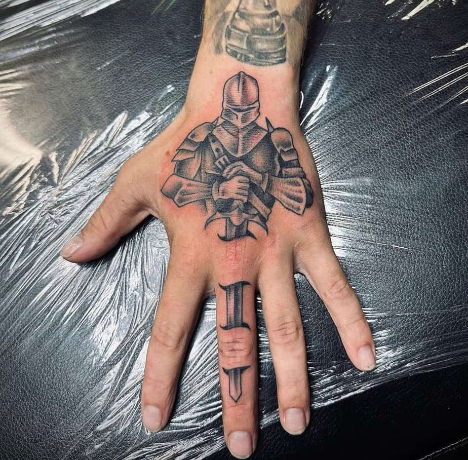 Hand tattoo