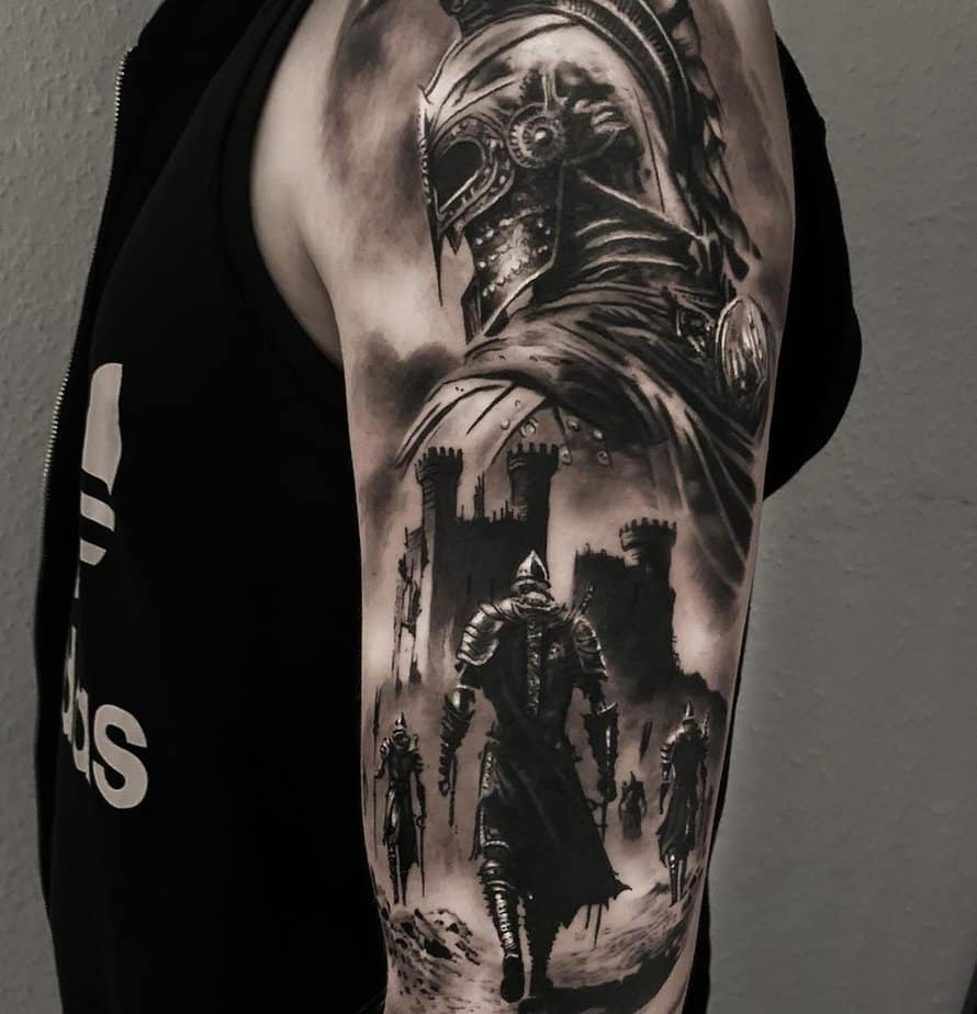 In the midst of battle tattoo