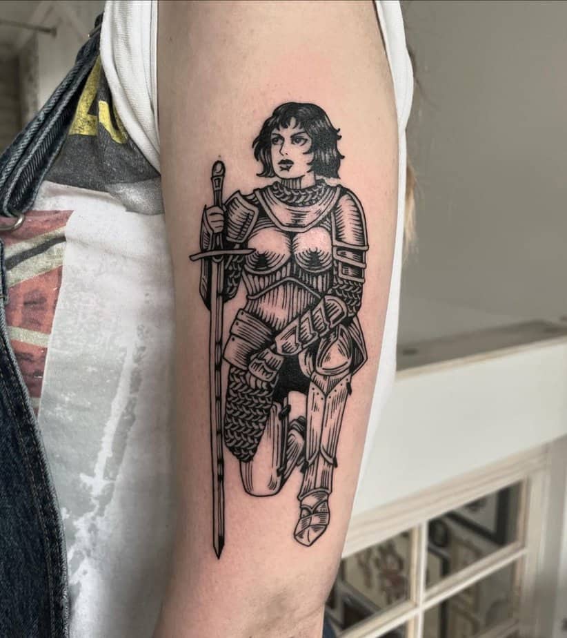 Joan of Arc tattoo