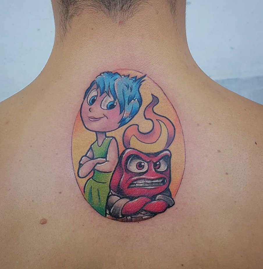 Joy and Anger tattoo