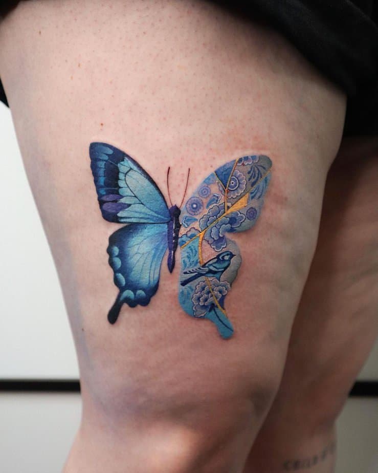 Kintsugi butterfly