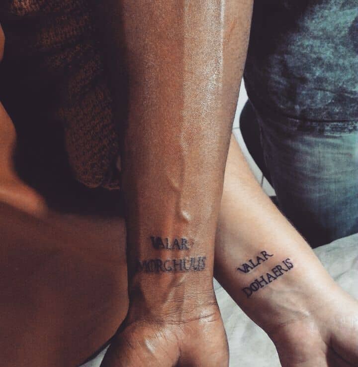 Matching Game of Thrones tattoos