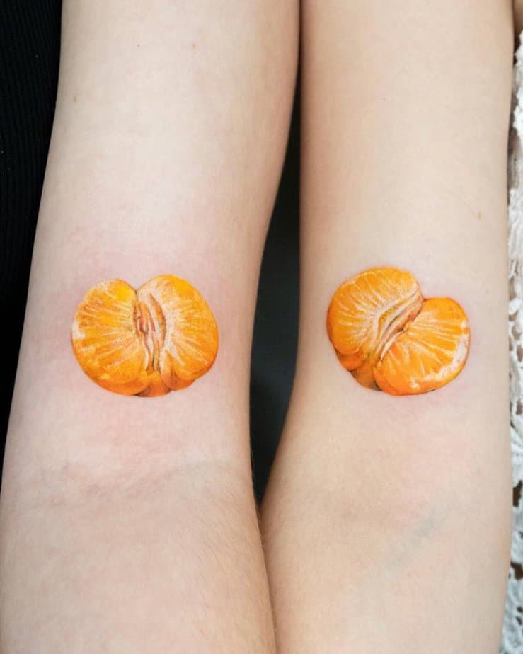 Matching tangerines for you and someone special