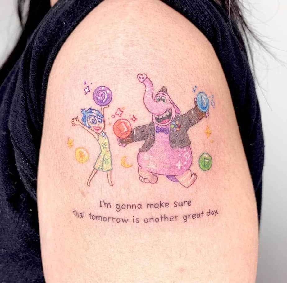 Playful Inside Out tattoo