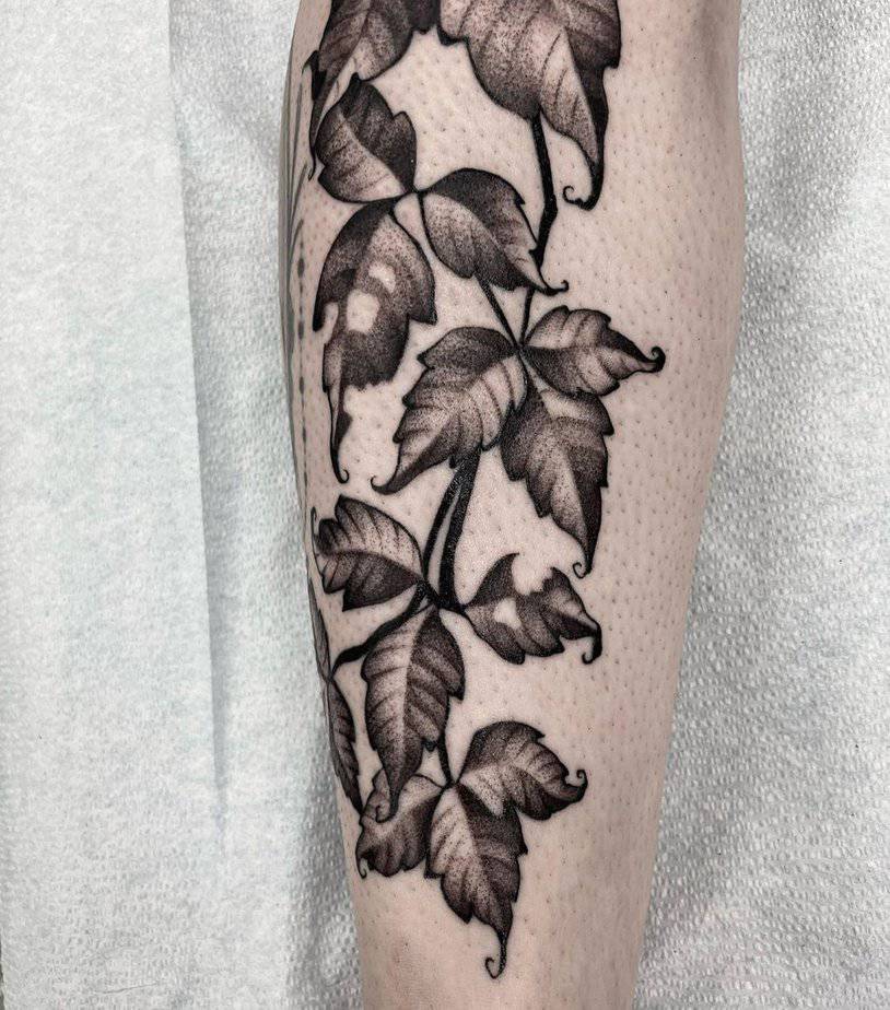 Poison-ivy-dotwork