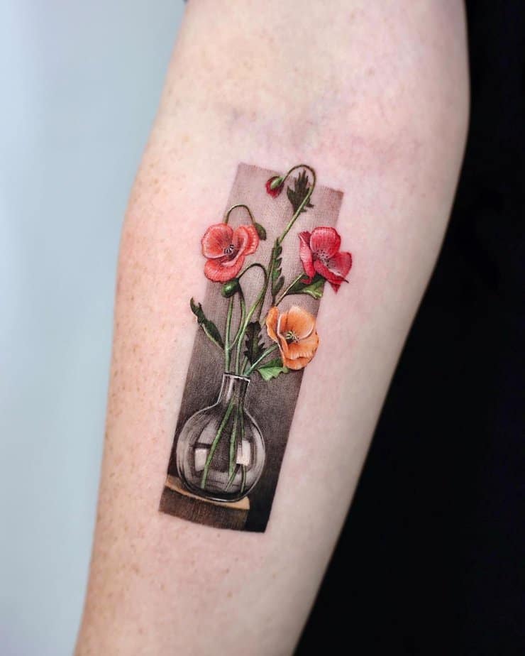 Poppies tattoo