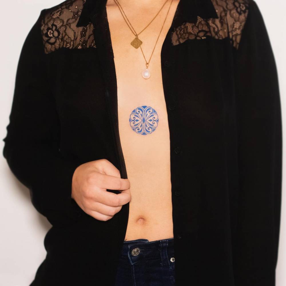 Porcelain circle tattoo