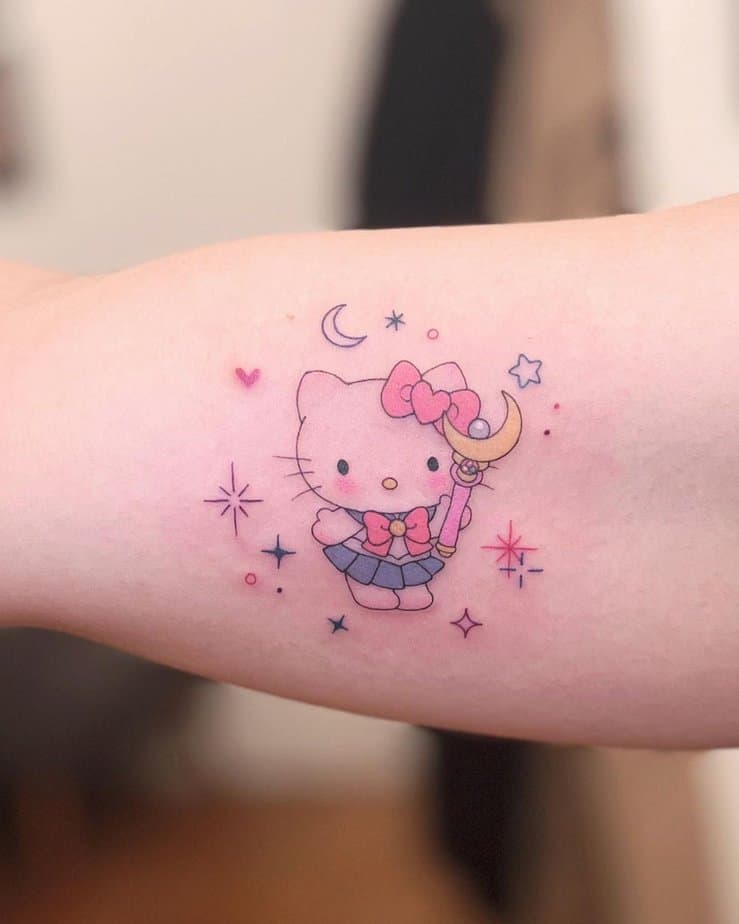 Sailor Moon and Hello Kitty
