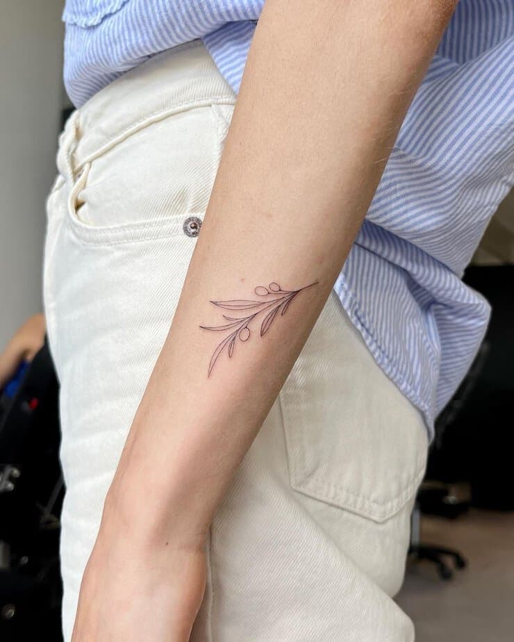 20 Delicate Olive Tree Tattoo Ideas For Peace And Harmony
