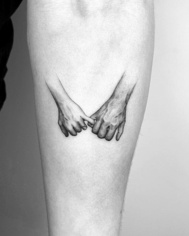 Wedding vows pinky promise tattoo