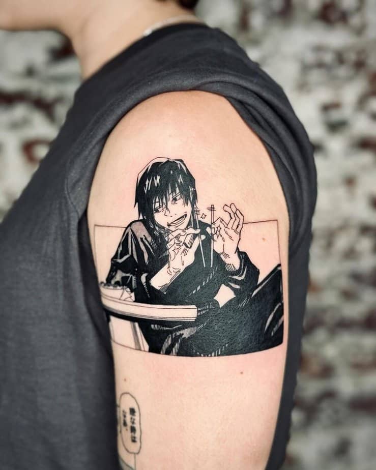 Anime shoulder tattoo