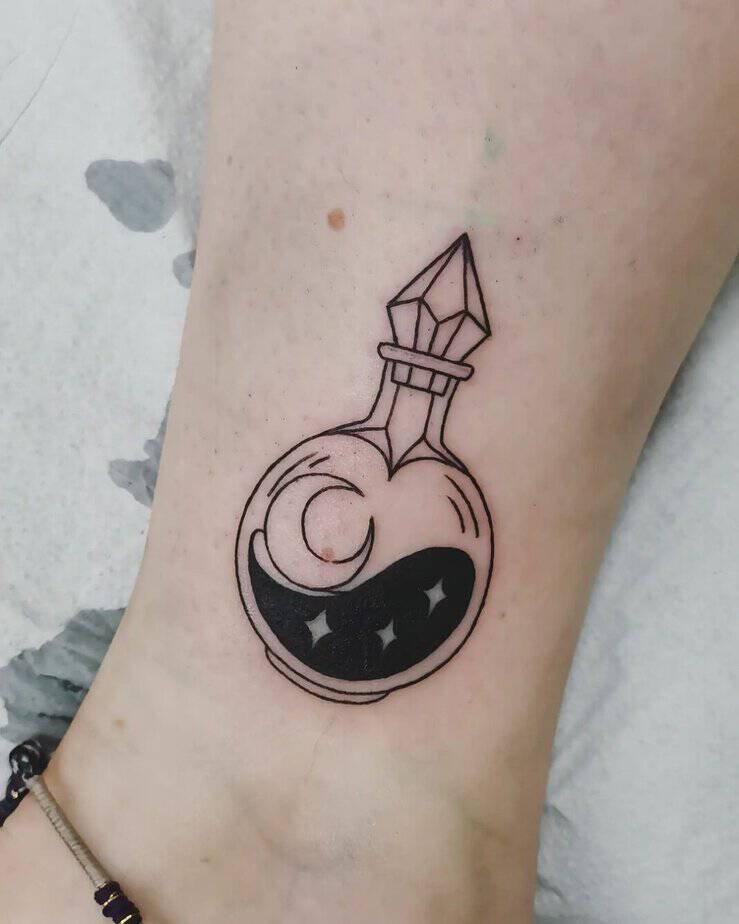 Custom line-work tattoos with details