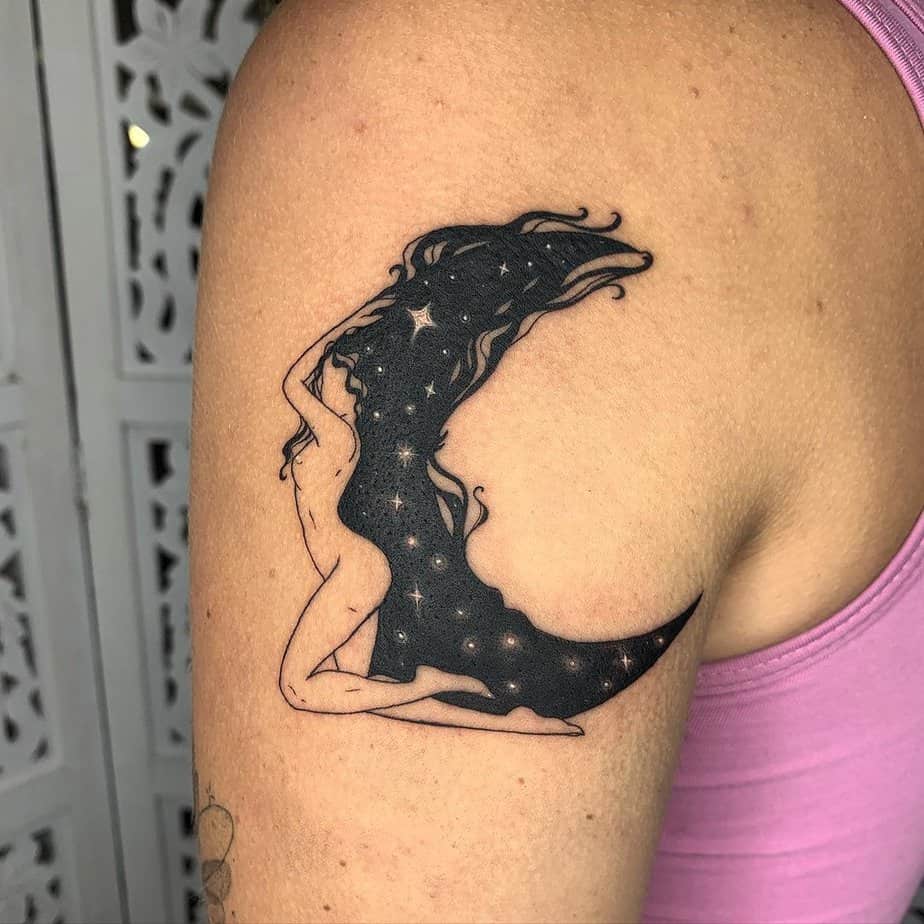 Custom line-work tattoos with details